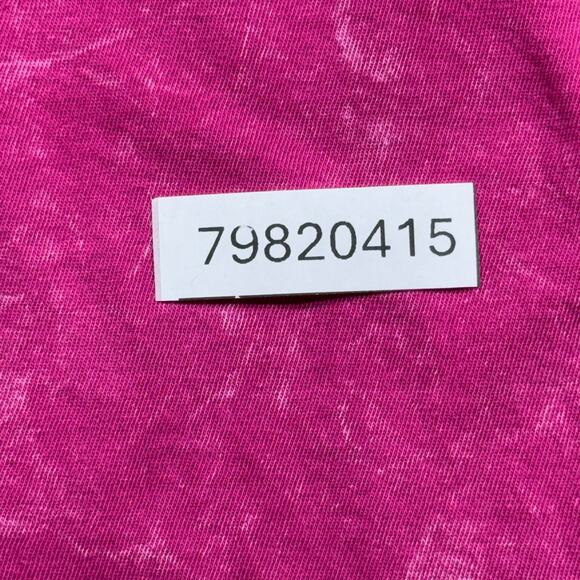 Vintage Y2K Pink Grunge Goth Affliction Style Top Rhinestones Cross AOP Size M - Picture 7 of 7